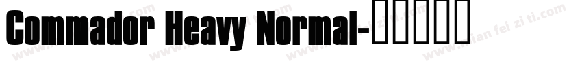 Commador Heavy Normal字体转换